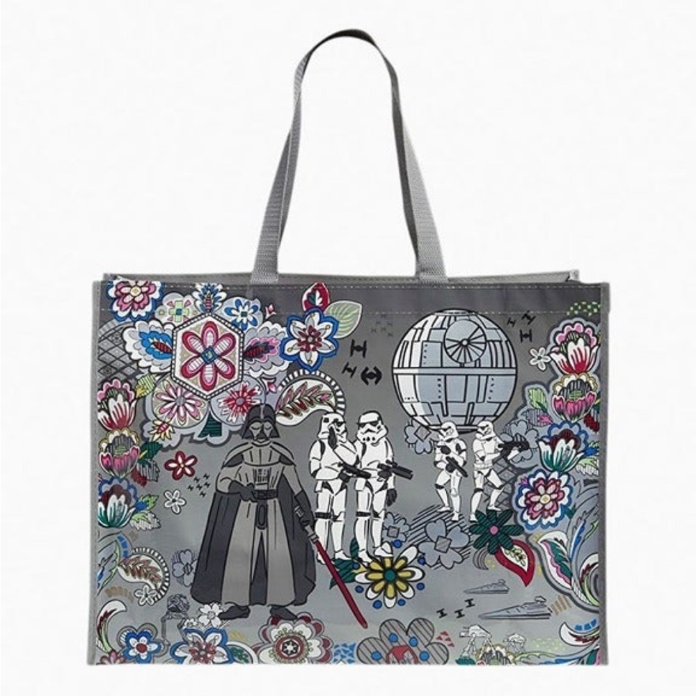 Vera Bradley STAR WARS Market Tote Grocery Tote in Far Away Gray